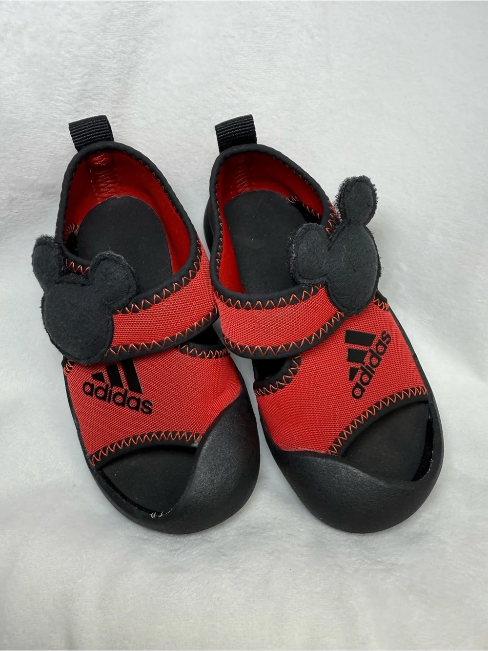 adidas Kids Red and Black Water Shoe Sandals